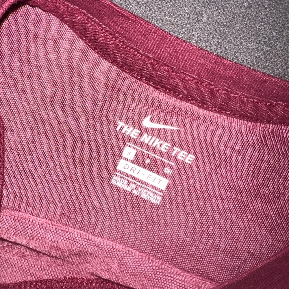 Burgundy Nike Dri-fit Tee
